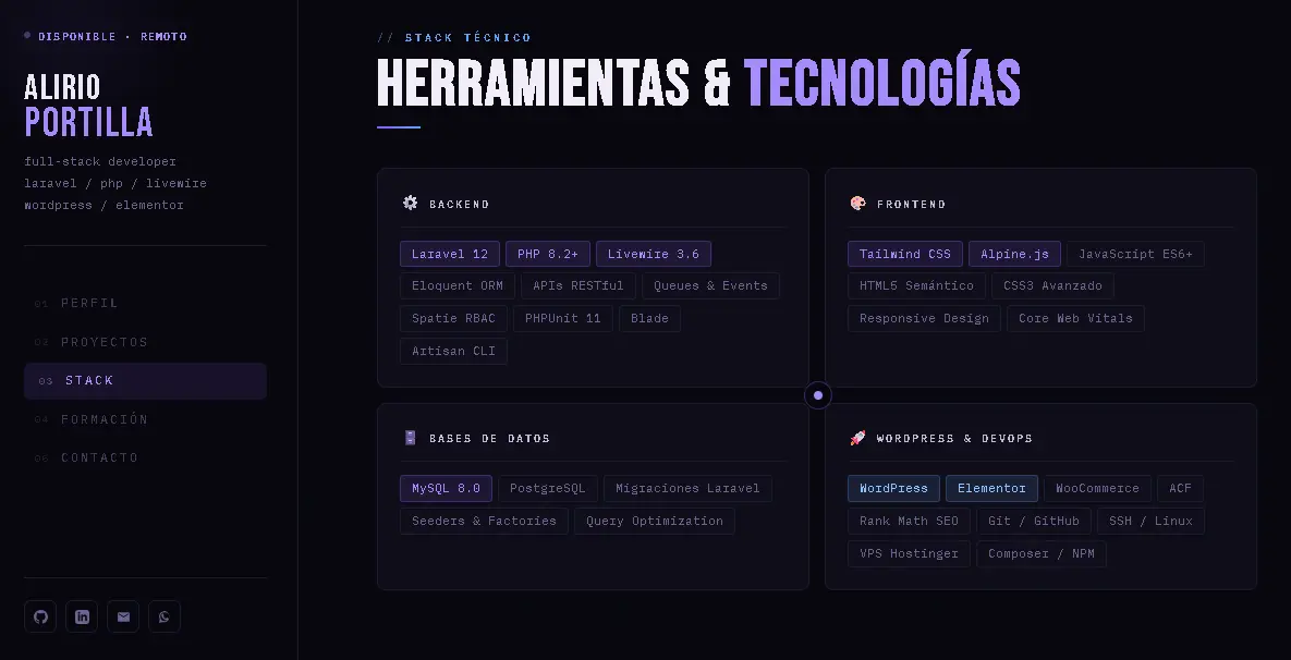 Portafolio Alirio Portilla